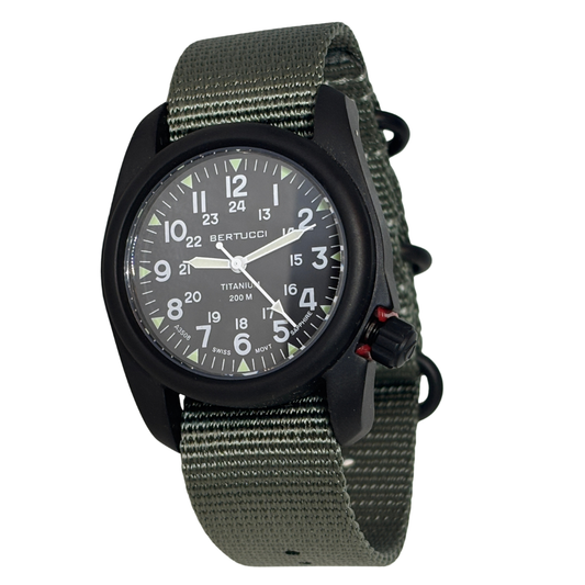 New Bertucci Men's Field Quartz Watch A-2T Vintage, #10228